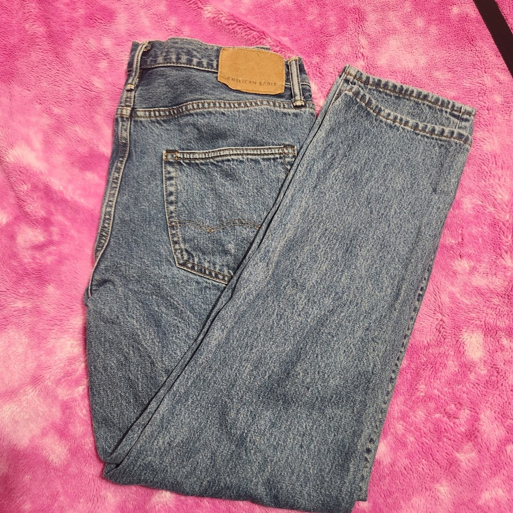 American Eagle Skater Jeans Men's 30x32 High Rise Loose Fit Blue‎ Denim